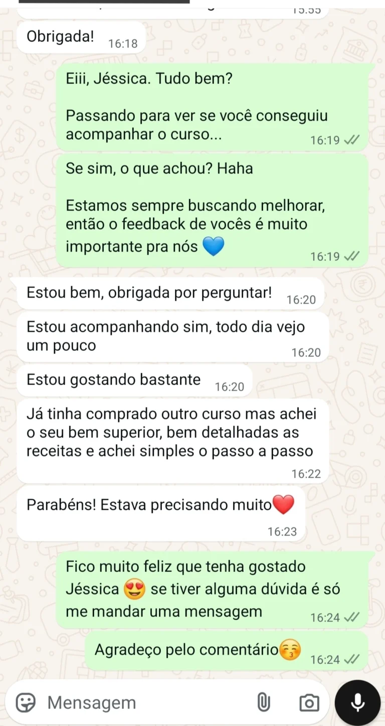 Depoimento de aluna 1
